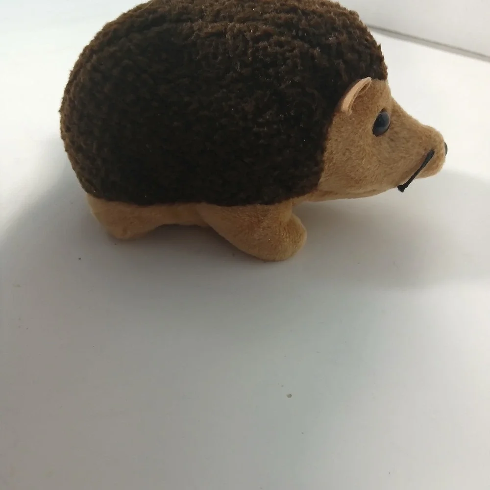 Ty Beanie Baby Prickles the Hedgehog Brown Plush 1998 Vintage Collectible Tagged